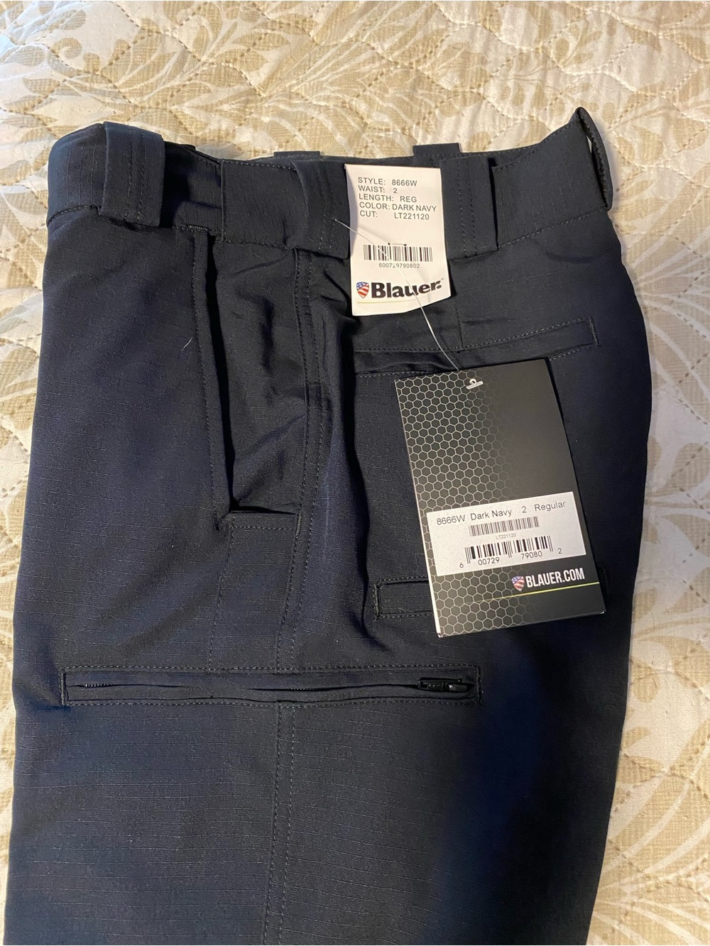New Blauer Dark Navy Pants with Zip Pocket